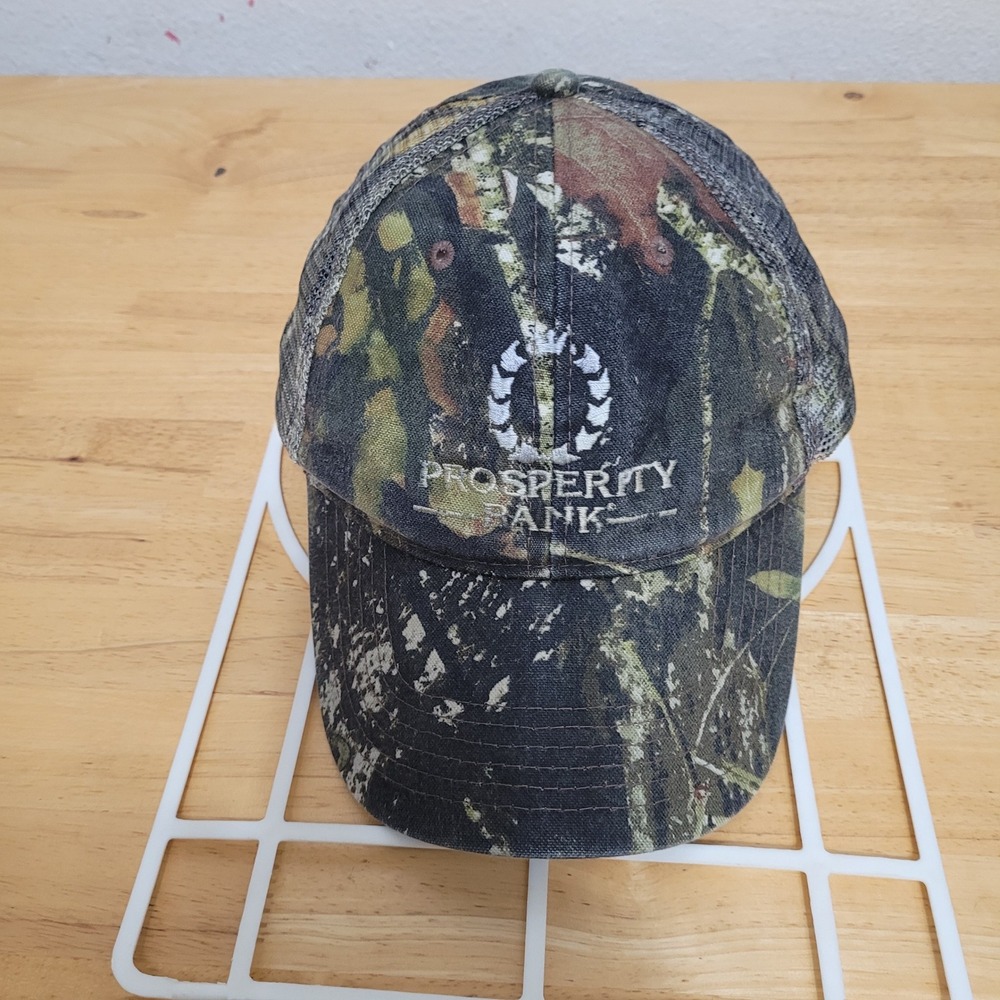 Kati Sportcap Prosperity Bank Camo Trucker Hat Mens Adjustable Snapback Mesh Cap
